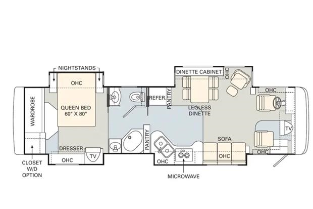 40ft Camelot #2216 - interior view 2