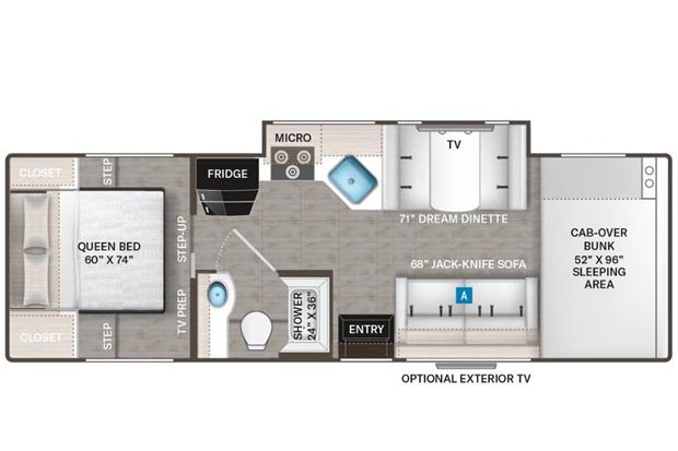 27ft Four Winds #2215 - interior view 2