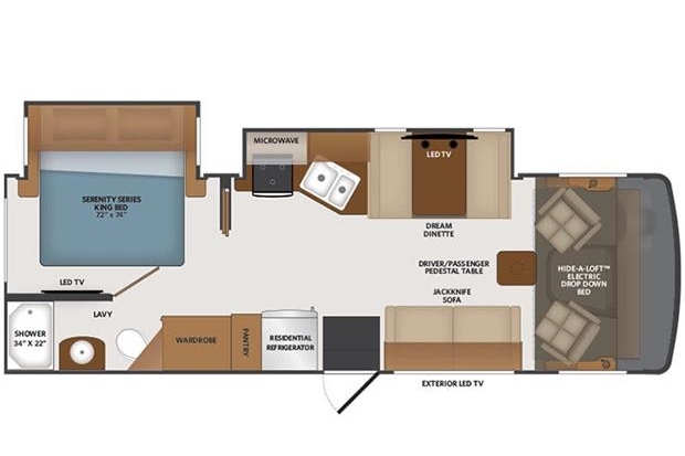 29ft Flair #2204 - interior view 2